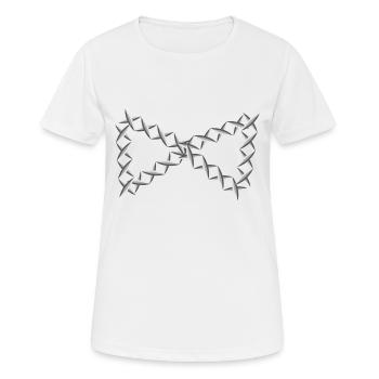 forme de croix de symbole - T-shirt respirant Femme - blanc - Devant - AI Model Female 172 dark (172cm)
