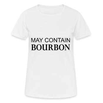 May Contain Bourbon Whisky - Frauen T-Shirt atmungsaktiv - Weiß - Vorne - AI Model Female 172 dark (172cm)