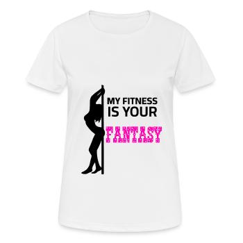 Pole dance fitness Sports Dancing Hobby Dance class - Women's Breathable T-Shirt - white - Front - AI Model Female 172 dark (172cm)