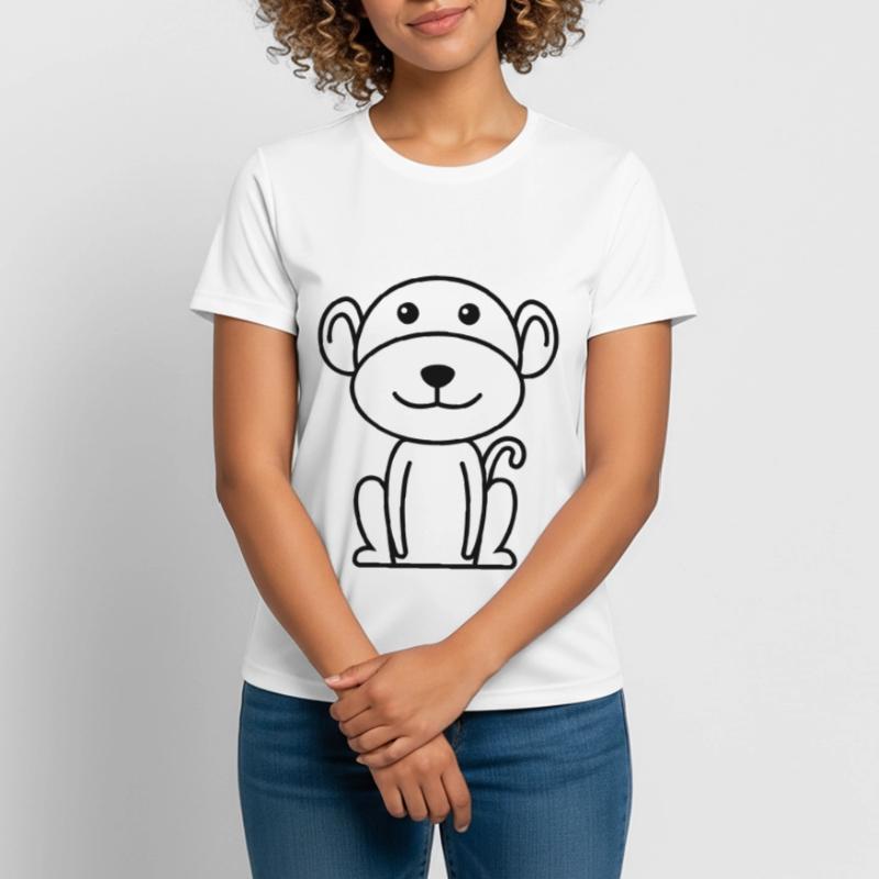 Affe Comic Tier Frauen T-Shirt atmungsaktiv
