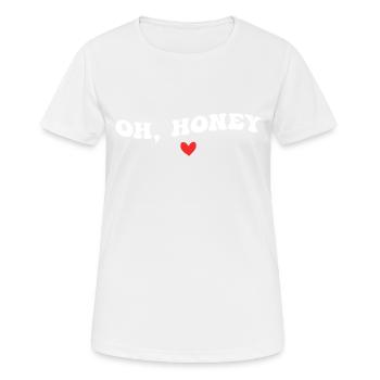 Oh, Schatz - Frauen T-Shirt atmungsaktiv - Weiß - Vorne - AI Model Female 172 dark (172cm)