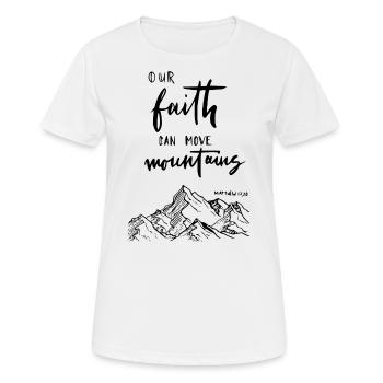 Verse de la Bible chrétienne - T-shirt respirant Femme - blanc - Devant - AI Model Female 172 dark (172cm)