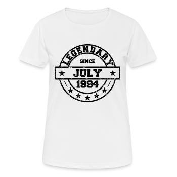 Legendary since July 1994 - Birthday - Women's Breathable T-Shirt - white - Front - AI Model Female 172 dark (172cm)