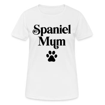 Spaniel Mum - Women's Breathable T-Shirt - white - Front - AI Model Female 172 dark (172cm)