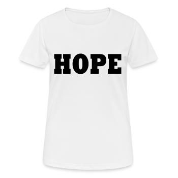 Hope - Women's Breathable T-Shirt - white - Front - AI Model Female 172 dark (172cm)