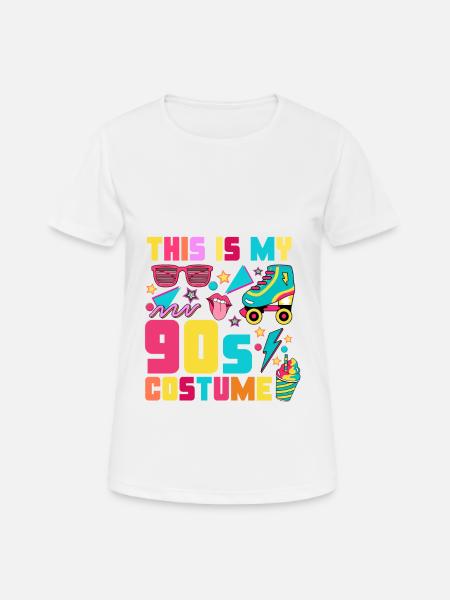 This is my 90s costume - Women's Breathable T-Shirt - white