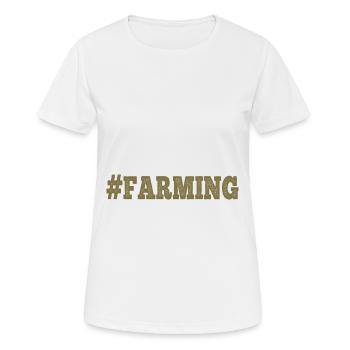 Agriculture Agriculture Paysan - T-shirt respirant Femme - blanc - Devant - AI Model Female 172 dark (172cm)