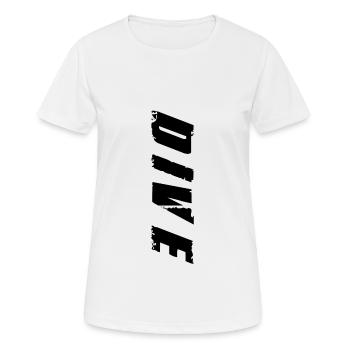 Plongée plongée plongée plongée plongeur cadeau - T-shirt respirant Femme - blanc - Devant - AI Model Female 172 dark (172cm)
