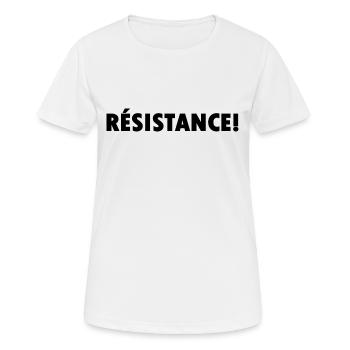 Résistance - Women's Breathable T-Shirt - white - Front - AI Model Female 172 dark (172cm)