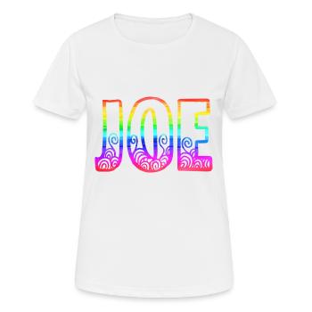 joe rs regenbogen - Frauen T-Shirt atmungsaktiv - Weiß - Vorne - AI Model Female 172 dark (172cm)