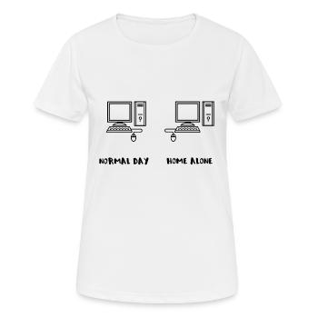 sexe masturbation masturbation porno informatique Internet - T-shirt respirant Femme - blanc - Devant - AI Model Female 172 dark (172cm)