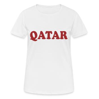 Qatar - Women's Breathable T-Shirt - white - Front - AI Model Female 172 dark (172cm)
