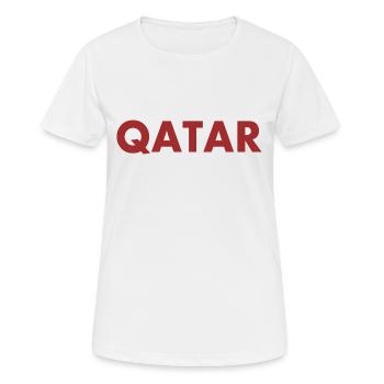 Qatar - Women's Breathable T-Shirt - white - Front - AI Model Female 172 dark (172cm)