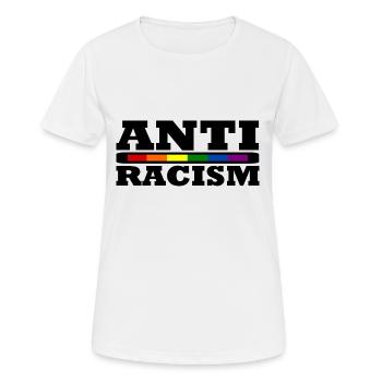 Anti-racism - Women's Breathable T-Shirt - white - Front - AI Model Female 172 dark (172cm)