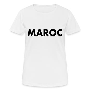 Marokko - Frauen T-Shirt atmungsaktiv - Weiß - Vorne - AI Model Female 172 dark (172cm)