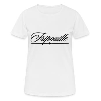 Fripouille - T-shirt respirant Femme - blanc - Devant - AI Model Female 172 dark (172cm)