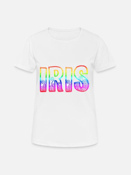 iris rs regenbogen - Frauen T-Shirt atmungsaktiv - Weiß