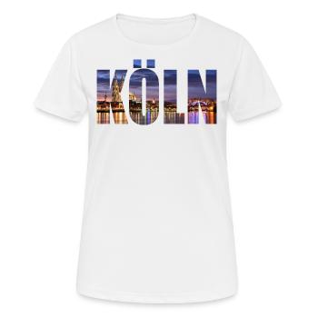 HORIZON DE COLOGNE. - T-shirt respirant Femme - blanc - Devant - AI Model Female 172 dark (172cm)