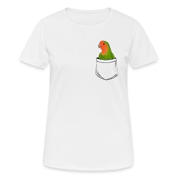 tourtereaux de poche - T-shirt respirant Femme - blanc - Devant - AI Model Female 172 dark (172cm)