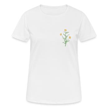 Pâquerette - T-shirt respirant Femme - blanc - Devant - AI Model Female 172 dark (172cm)