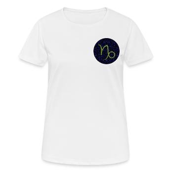 Capricorne - T-shirt respirant Femme - blanc - Devant - AI Model Female 172 dark (172cm)
