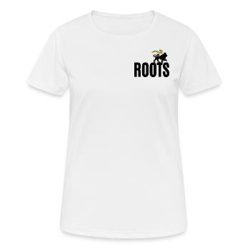Roots Reggae - Frauen T-Shirt atmungsaktiv - Weiß - Vorne - AI Model Female 172 dark (172cm)