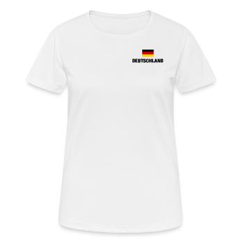 Germany German Flag German Flag Gift - Women's Breathable T-Shirt - white - Front - AI Model Female 172 dark (172cm)