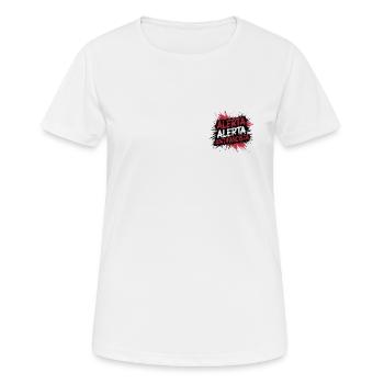 FCKNZS against right-wing antifa - Women's Breathable T-Shirt - white - Front - AI Model Female 172 dark (172cm)