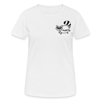 Anti-Zoo Saubär - Frauen T-Shirt atmungsaktiv - Weiß - Vorne - AI Model Female 172 dark (172cm)