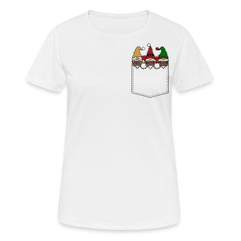 Wichtel - Frauen T-Shirt atmungsaktiv - Weiß - Vorne - AI Model Female 172 dark (172cm)