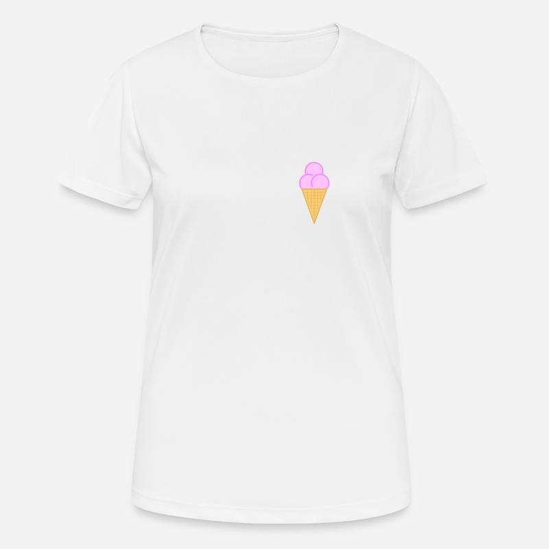 Ice Cream / Eis 2 - Women's Breathable T-Shirt - white