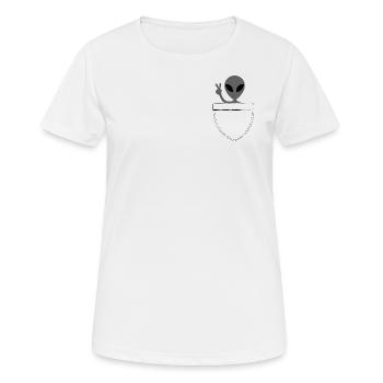 Alien - Women's Breathable T-Shirt - white - Front - AI Model Female 172 dark (172cm)