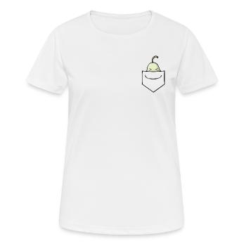 WOMEN'S BERRY MUCH 'POCKET FRUIT' PEAR - Women's Breathable T-Shirt - white - Front - AI Model Female 172 dark (172cm)