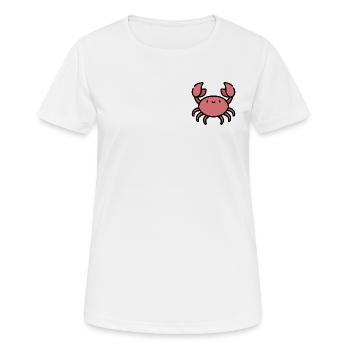 Crabe cancer cadeau idée - T-shirt respirant Femme - blanc - Devant - AI Model Female 172 dark (172cm)