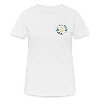 Idée de cadeau de guirlande de fleurs de l'enfer - T-shirt respirant Femme - blanc - Devant - AI Model Female 172 dark (172cm)