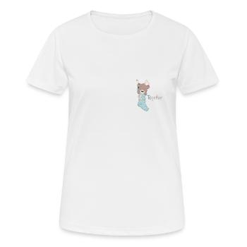 Together - Frauen T-Shirt atmungsaktiv - Weiß - Vorne - AI Model Female 172 dark (172cm)