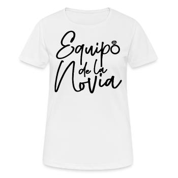 Equipo dela Novia Team Bride Wedding Bridesmaid - Women's Breathable T-Shirt - white - Front - AI Model Female 172 dark (172cm)
