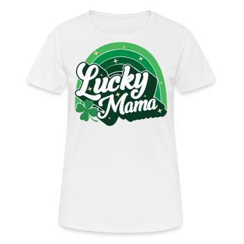 Cadeau de la Saint-Patrick Shamrock Femmes irlandaises - T-shirt respirant Femme - blanc - Devant - AI Model Female 172 dark (172cm)