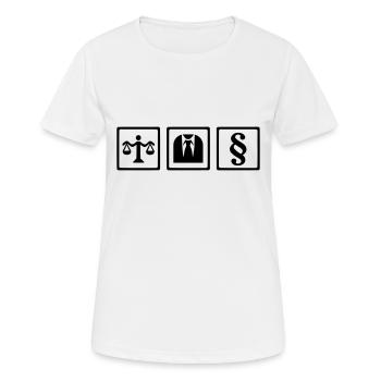 Anwalt - Frauen T-Shirt atmungsaktiv - Weiß - Vorne - AI Model Female 172 dark (172cm)