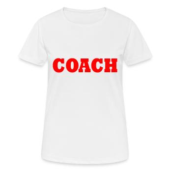 Coach - Women's Breathable T-Shirt - white - Front - AI Model Female 172 dark (172cm)