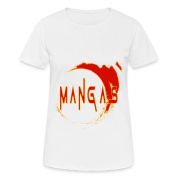 Manga - Frauen T-Shirt atmungsaktiv - Weiß - Vorne - AI Model Female 172 dark (172cm)