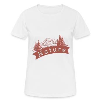 Nature - T-shirt respirant Femme - blanc - Devant - AI Model Female 172 dark (172cm)