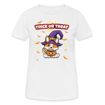 Trick Or Treat Scary Creepy Halloween Monster - Women's Breathable T-Shirt - white - Front - AI Model Female 172 dark (172cm)