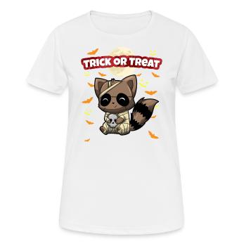 Trick Or Treat Scary Creepy Halloween Monster - Women's Breathable T-Shirt - white - Front - AI Model Female 172 dark (172cm)