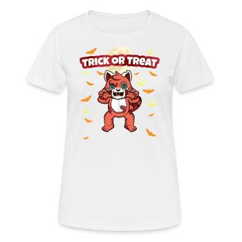 Trick Or Treat Scary Creepy Halloween Monster - Women's Breathable T-Shirt - white - Front - AI Model Female 172 dark (172cm)