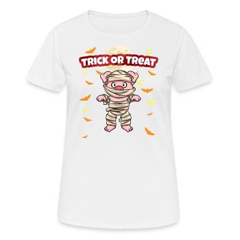Trick Or Treat Scary Creepy Halloween Monster - Women's Breathable T-Shirt - white - Front - AI Model Female 172 dark (172cm)