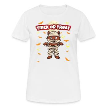 Trick Or Treat Scary Creepy Halloween Monster - Women's Breathable T-Shirt - white - Front - AI Model Female 172 dark (172cm)