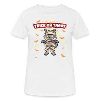 Trick Or Treat Scary Creepy Halloween Monster - Women's Breathable T-Shirt - white - Front - AI Model Female 172 dark (172cm)