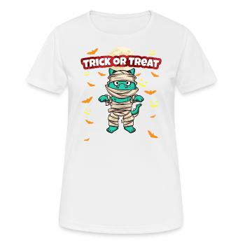 Trick Or Treat Scary Creepy Halloween Monster - Women's Breathable T-Shirt - white - Front - AI Model Female 172 dark (172cm)