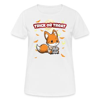 Trick Or Treat Scary Creepy Halloween Monster - Women's Breathable T-Shirt - white - Front - AI Model Female 172 dark (172cm)